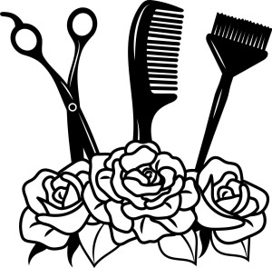 #Naklejka na ścianę do salonu fryzjerskiego 26