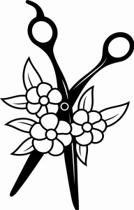 #Naklejka ścienna do salonu fryzjerskiego 13