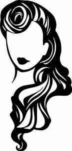 #Naklejka ścienna do salonu fryzjerskiego 5