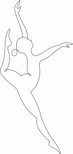 #Naklejka ścienna Baletnica 59