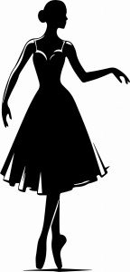 #Naklejka ścienna Baletnica 64