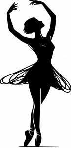 #Naklejka ścienna Baletnica 70