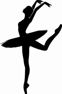 #Naklejka ścienna Baletnica 103