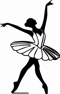 Naklejka ścienna z Baletnica 106