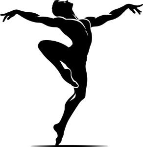 #Naklejka ścienna Tancerz 61