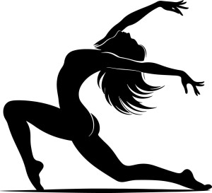 #Naklejka ścienna Tancerka 62