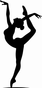 #Naklejka ścienna Tancerka 61