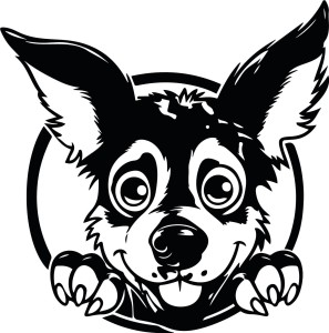 Naklejka ścienna CATTLE DOG 80