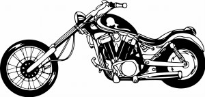 Naklejka ścienna MOTOCYKL 3