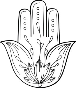 #Naklejka ścienna RĘKA FATIMY 1