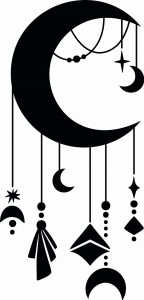 #Naklejka ścienna KSIĘŻYC 4