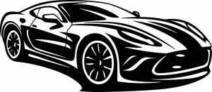 Naklejka ścienna auto sportowe 115