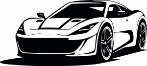 Naklejka ścienna auto sportowe 119