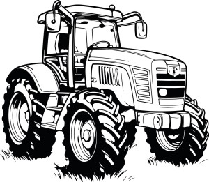 #Naklejka ścienna traktor 3