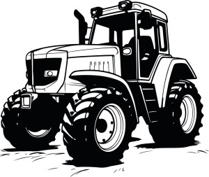 #Naklejka ścienna traktor 4