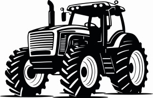 #Naklejka ścienna traktor 2