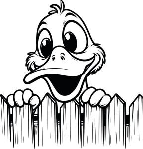 #Naklejka ścienna dla dzieci Kaczorek 157