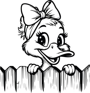 #Naklejka ścienna dla dzieci Kaczuszka 159