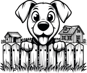 #Naklejka ścienna dla dzieci piesek 165