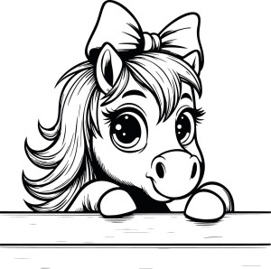 #Naklejka ścienna dla dzieci kucyk 172