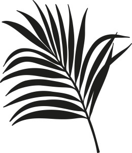 Naklejka na ścianę LIŚĆ TROPIKALNY 15