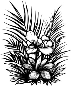 Naklejka na ścianę TROPIKALNA KOMPOZYCJA 18