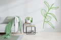 Minimalistyczny motyw roślinny – elegancka ozdoba ściany