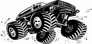 Naklejka ścienna Monster Truck 25