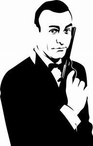 Naklejka na ścianę James Bond 34