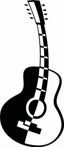 #Naklejka ścienna Gitara 8