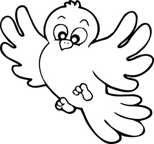 #Naklejka na ścianę dla dzieci Ptak 72