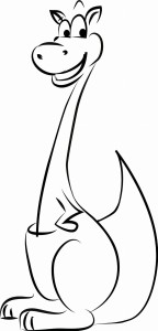 #Naklejka na ścianę dla dzieci Kangur 13