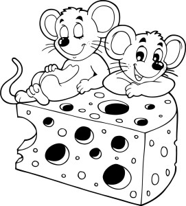 #Naklejka ścienna dla dzieci Myszki 52