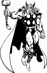 Naklejka dla dzieciNaklejka na ścianę Thor 182