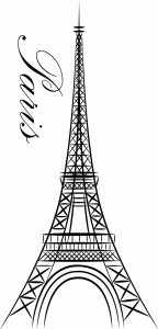 #Naklejka na ścianę Wieża Eiffla 10