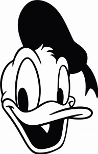 #Naklejka ścienna dziecięca Kaczor Donald 129