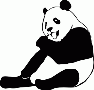 Naklejka ścienna Panda 67