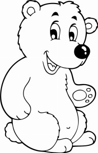 #Naklejka na ścianę dla dzieci Niedźwiadek 82 