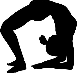 #Naklejka na ścianę Gimnastyczka 40