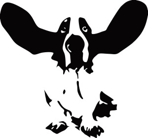 #Naklejka na ścianę Pies 60