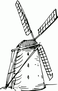 #Naklejka na ścianę Wiatrak 7