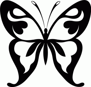 Naklejka na ścianę Motyl 74