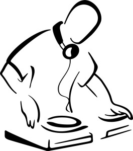 #Naklejka ścienna DJ 1