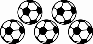 #Naklejka na ścianę Piłki do piłki nożnej 46