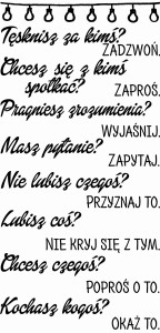 #Napis na ścianę 77