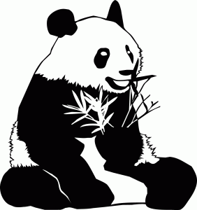 Naklejka na ścianę Panda 66