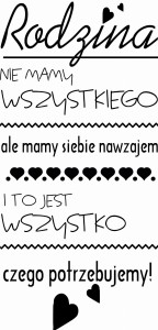 #Napis na ścianę o rodzinie  115