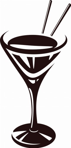 Naklejka ścienna z motywem drinka do baru, kuchni i strefy relaksu