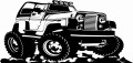 Naklejka ścienna jeep offroad – ozdoba ścienna z motywem terenowego auta