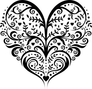 #Naklejka na ścianę Serce 32